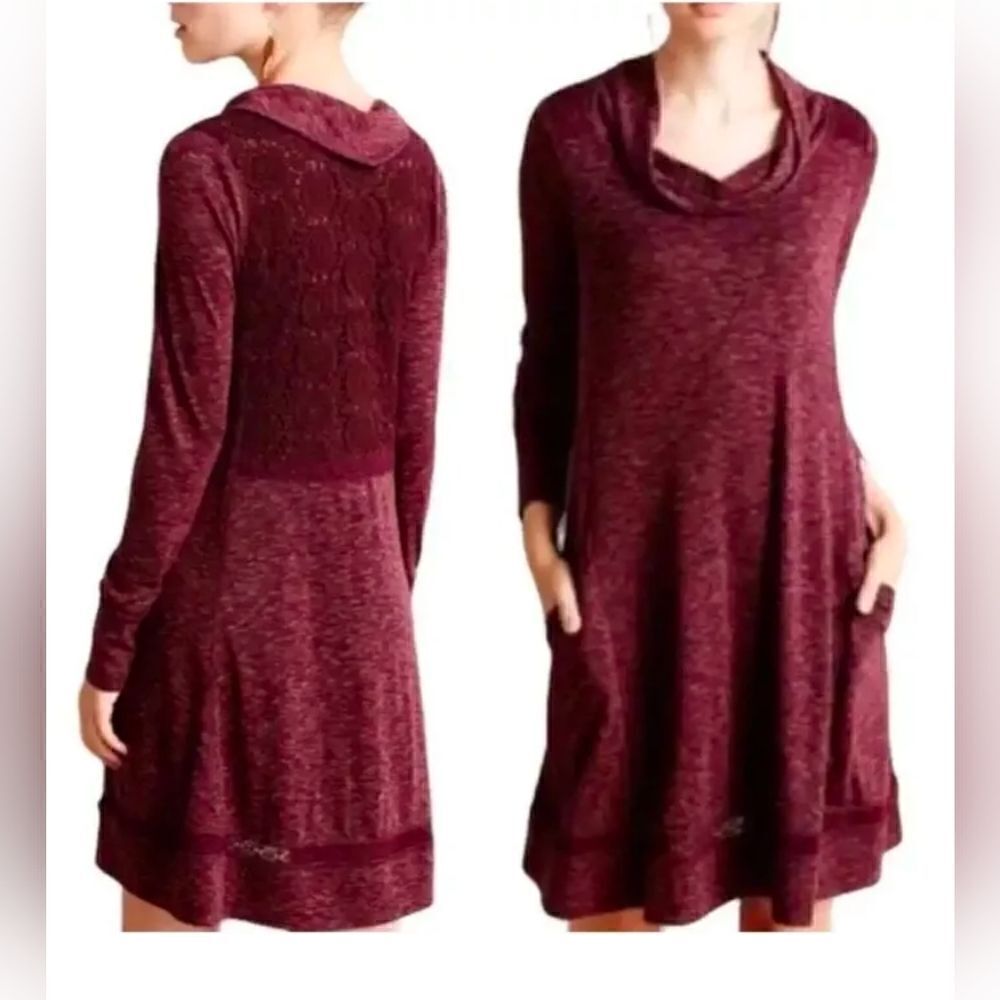 Anthropologie Monday Tuesday Sweater Purple Dress